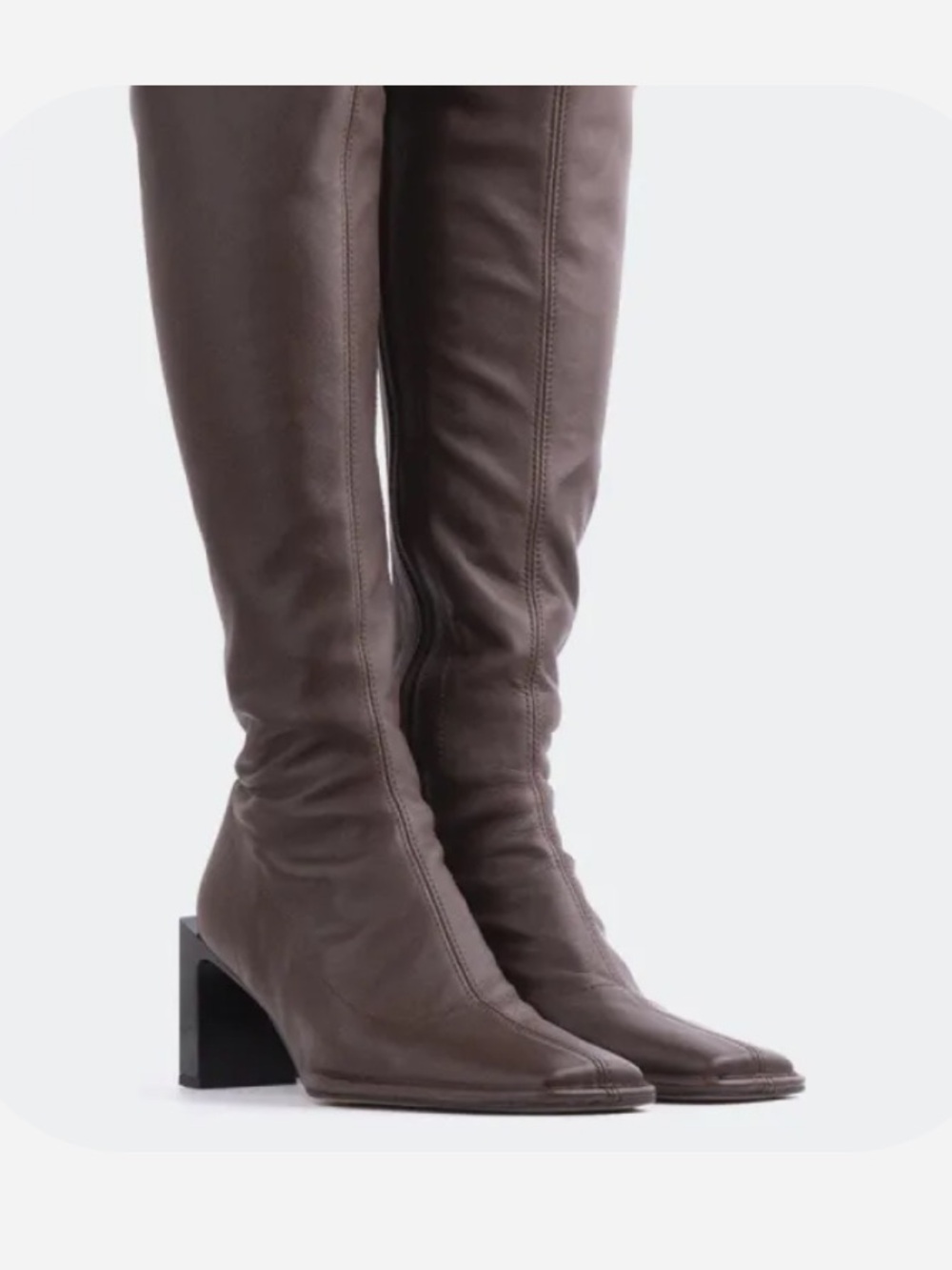 L'INTERVALLE 
Malzi Brown Leather Boots